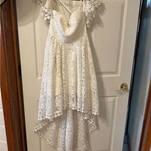 ePretty White Lace Formal Kids Dress